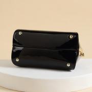 Fashion Diamonds Women's Top Handle Satchel Handbags Leather Evening Bag Purses Small Hard Shoulder Crossbody Bags (Black)